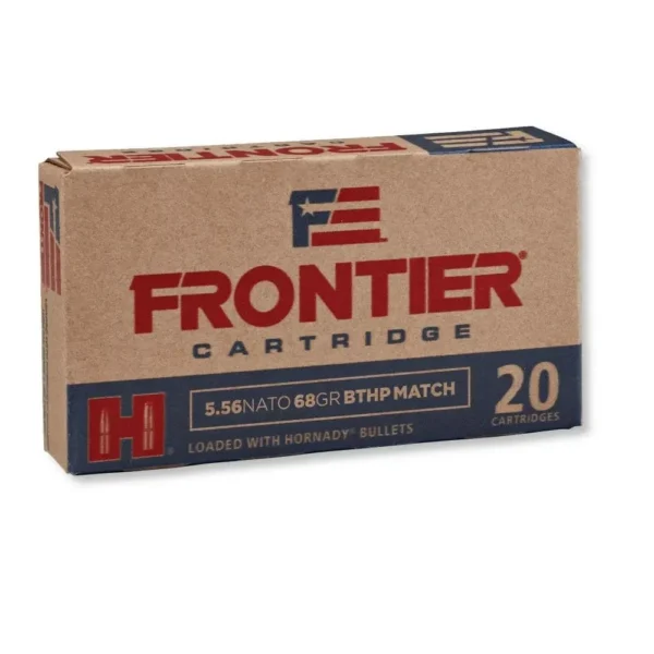 Frontier Cartridge Hornady Frontier Rifle Ammunition 5.56X45 NATO 68 gr OTM 2960 fps 500/ct Case (25-20/ct)