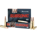 Hornady Mfg Hornady Subsonic Ammunition .300 BLACKOUT 190 gr SUB-X 1050 fps 20/ct