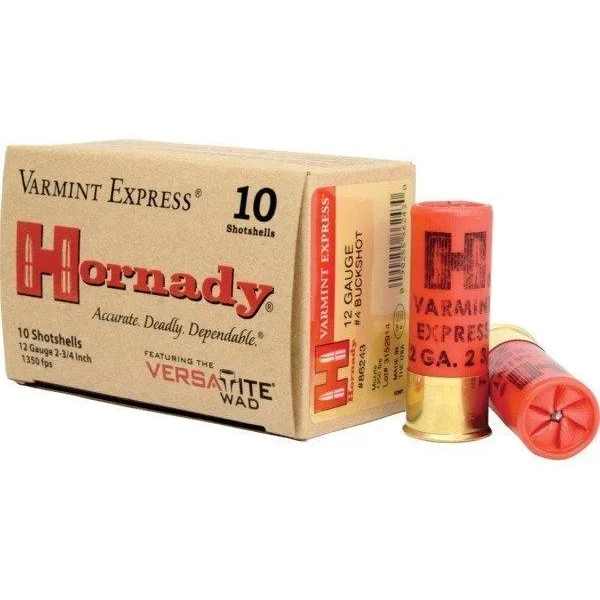 Hornady Mfg AMMO 12GA #4 BUCKSHOT 2-3/4" VARMINT EXPRESS