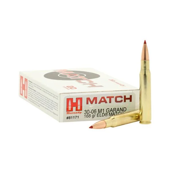 Hornady Mfg Hornady Vintage Match Rifle Ammunition .30-06 Sprg 168 gr ELD 2710 fps 20/ct