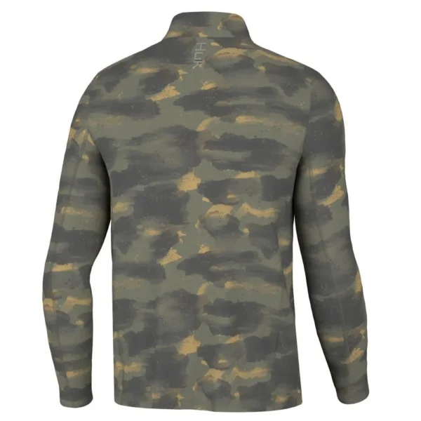 Marolina DBA HUK Huk Camden Coldfront 1/4 Zip Long Sleeve Shirt Camden Moss XL
