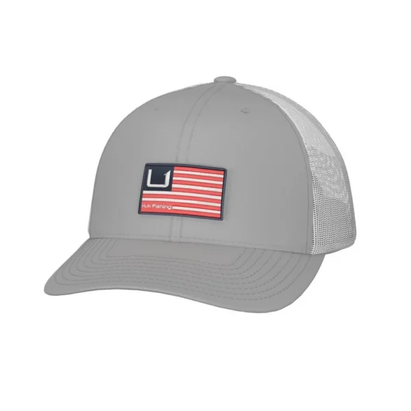 Marolina DBA HUK Huk Huk and Bars Trucker Hat Harbor Mist