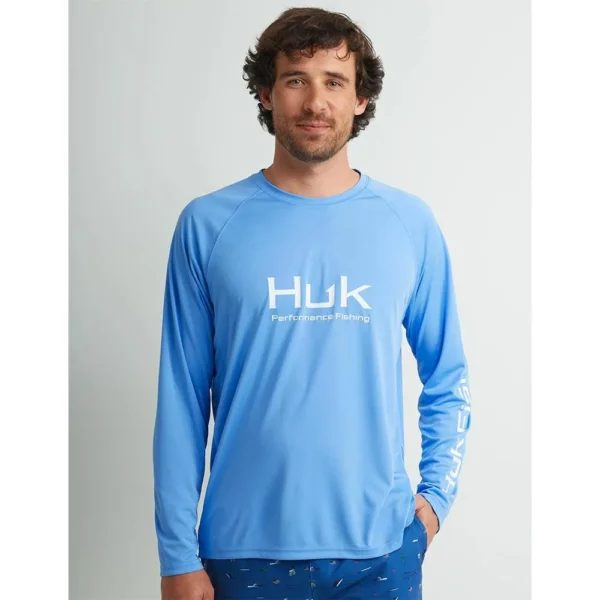 Marolina DBA HUK Huk Vented Pursuit Long Sleeve Shirt Marolina Blue L