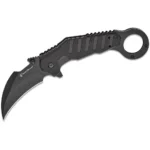 Battenfeld Knives Smith & Wesson Extreme Ops Karambit Assisted Folding Knife 3" Hawkbill Blade Black Box - alternate view 2