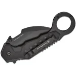Battenfeld Knives Smith & Wesson Extreme Ops Karambit Assisted Folding Knife 3" Hawkbill Blade Black Box - alternate view 3