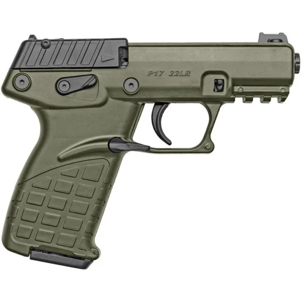 Kel-Tec Cnc Industries Inc. Kel-Tec P17 Handgun .22 LR 16rd Magazines (3) 3.8" 1/2x28 Threaded Barrel OD Green with Optic &
