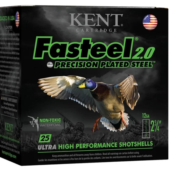 Kent Cartridge America Kent Cartridge Fasteel 2.0 Shotshell Ammunition 12ga 2-3/4'' 1-1/16oz #6 1550 fps 25/ct