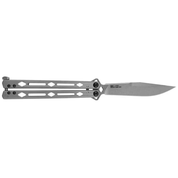 Kershaw Knives Kershaw Lucha Folding Knife 4-3/5" Drop Point Blade Silver