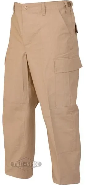 Tru-Spec Global KHAKI BDU PANT 100 COT RIPST XSM