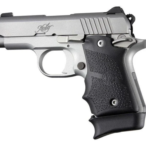 Hogue Inc. Kimber Micro 9 Ambi Safety Rubber Grip with Finger Grooves Black
