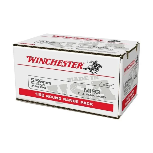 Winchester Ammunition Lake City Rifle Ammunition 5.56X45 NATO M193 55 gr. FMJ 600/ct (4-150/ct)