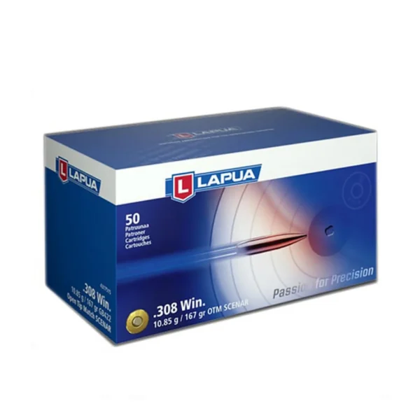 Lapua Ammunition Lapua OTM Rifle Ammo 308 Winchester 167gr Scenar 50/ct