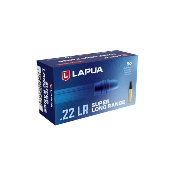 Lapua Ammunition Lapua Super Long Range Rimfire Ammunition .22 LR 40gr RN 1106 fps 50/ct