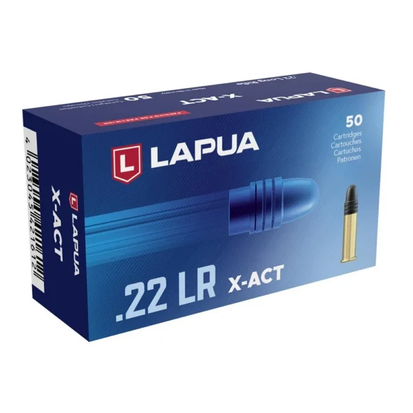 Lapua Ammunition Lapua X-ACT Target Rifle Ammunition .22 LR 40 gr LRN 1072 fps 50/rd