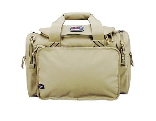 G-Outdoors Inc. G-Outdoors Large Range Bag with Lift Ports & 4 Ammo Dump Cups-Tan