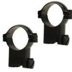 Leupold & Stevens Inc. Leupold 2-Piece Solid Steel Ringmounts - Ruger M77 1" Super High Matte Black