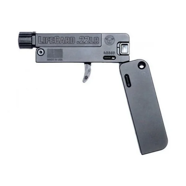 Trailblazer Firearms LC1-T Lifecard Handgun .22LR Single Shot 2.5" Threaded Barrel Black Grip