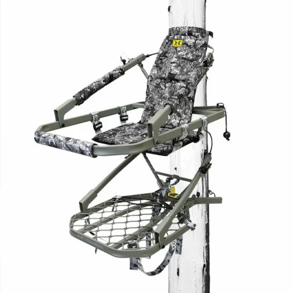 Gsm Hawk Warbird Climber Tree Stand Grey Camo