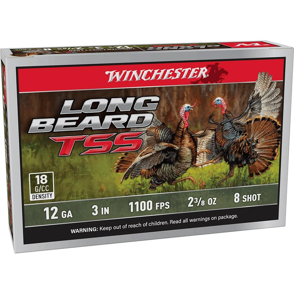 long-beard-tss-shotshells-primary Winchester Ammunition Winchester Long Beard TSS Shotshells 12ga 3" 2-3/8oz 1100 fps #8 5/ct