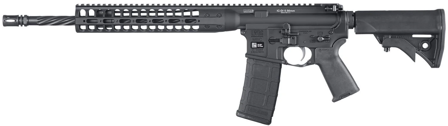 lwrc-direct-impingement-rifle-16-5-56-nato-primary-1 LWRC International LWRC 16" BLACK DIRECT IMPINGEMENT RIFLE 5.56