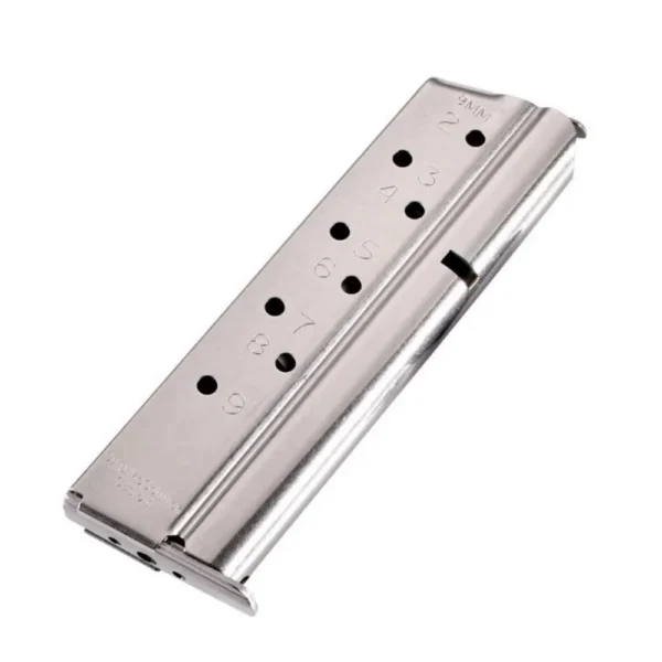 Chip Mccormick Custom Llc Chip McCormick Custom Match Grade Full Size 1911 Handgun Magazine Stainless Steel 9mm Luger 9/rd