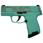 Sig Sauer "Gun & Roses-Robin's Egg Blue" P365 Optic Ready Handgun 9mm Luger 10rd Magazines(2) 3.1" Barrel X-RAY 3 Sights