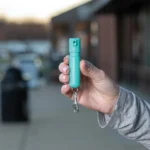 Security Equipment Corporation Sabre Mighty Discreet Pepper Spray with Snap Clip Keychain Mint Green - alternate view 3