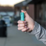 Security Equipment Corporation Sabre Mighty Discreet Pepper Spray with Snap Clip Keychain Mint Green - alternate view 4