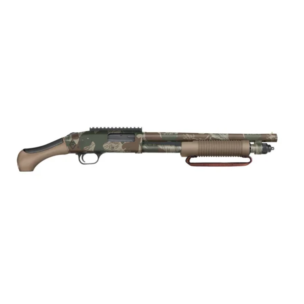 Mossberg & Sons Inc. Mossberg 590 Bliksem Shotgun 12ga 3" Chamber 5rd Capacity14.375" Barrel 5rd Rhodesian Camo w/FDE Grip &
