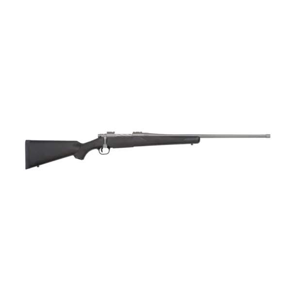 Mossberg & Sons Inc. Mossberg Patriot Stainless Cerakote Rife 7mm PRC 3rd Capacity 24'' Threaded Barrel Black Synthetic Stock