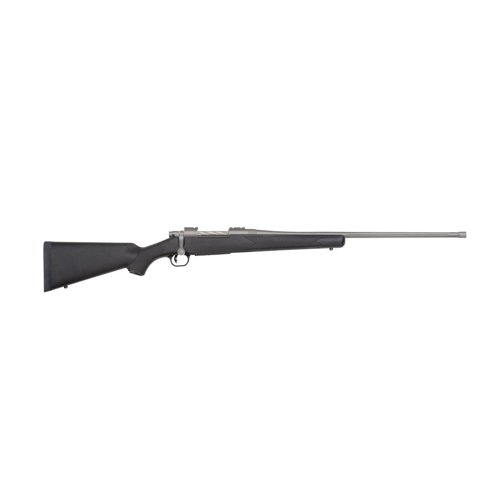 mossberg-patriot-stainless-cerakote-7mm-prc-rifle-primary-1 Mossberg & Sons Inc. Mossberg Patriot Stainless Cerakote Rife 7mm PRC 3rd Capacity 24'' Threaded Barrel Black Synthetic Stock