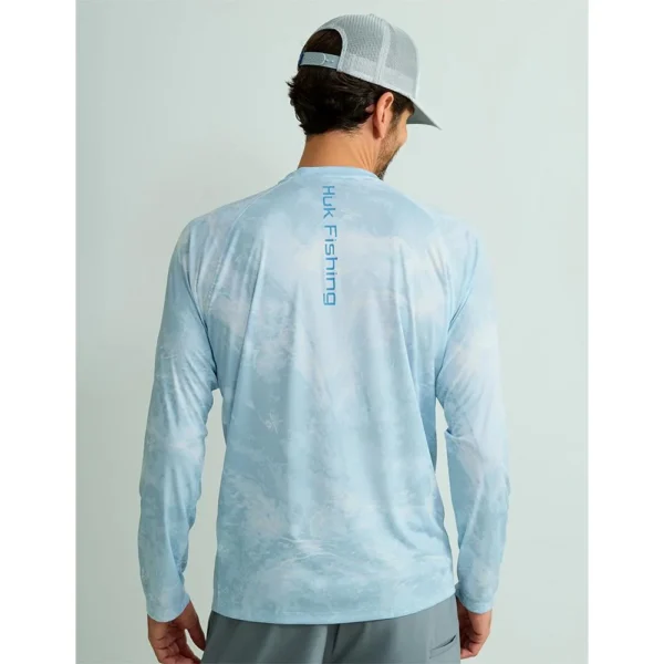 Marolina DBA HUK Huk Mossy Oak Pursuit Performance Long Sleeve Crew Shirt MO Stormwater Bonefish 2XL