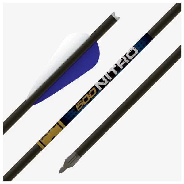 Gold Tip Nitro Crossbow Bolt 20in - Moon Nocks - 4in Duravanes - 1/2dz
