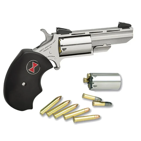 North American Arms NAA BLACK WIDOW COMBO 22MAG/LR 2" BRL