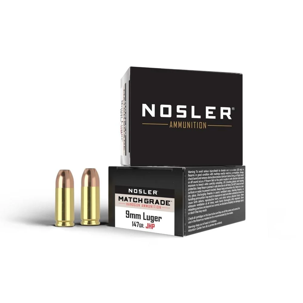 nosler-asp-suppressor-ready-9mm-luger-147gr-jhp-ammo-primary Nosler Bullets Inc. Nosler ASP Suppressor Ready Handgun Ammunition 9mm Luger 147gr JHP 950 fps 20/ct