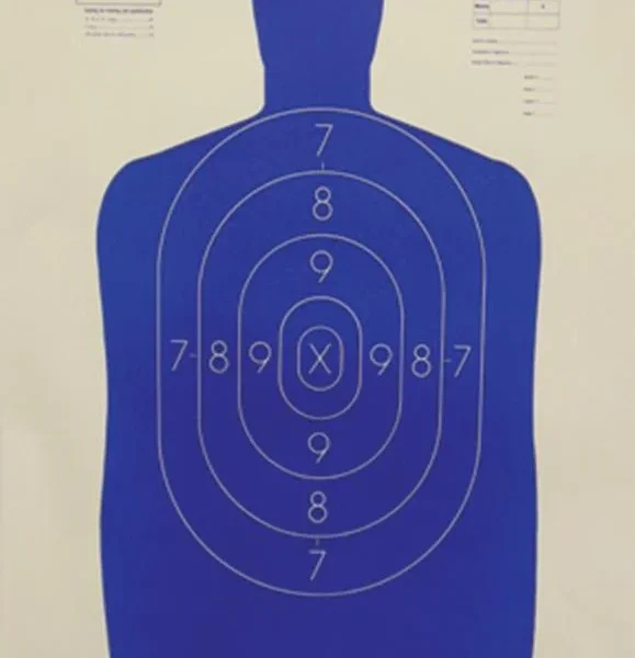 Speedwell Targets Speedwell Official NRA Police Qualification Silhouette Police Silhouette Reduced 50 ft. 14" X 21.5"