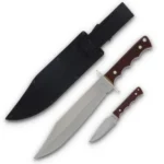 Battenfeld Knives Old Timer Bowie Fixed Blade Combo 10" Bowie Blade 3-1/2" Skinner Blade Brown - alternate view 5