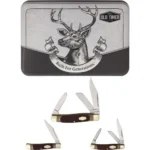 Battenfeld Knives Old Timer Folding Knife Set with Tin