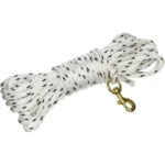 Leather Brothers Inc. DBA Omnipet Omnipet Check Cord 40ft White