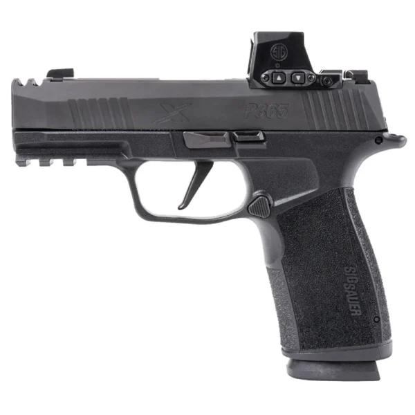Sig Sauer P365X Macro Comp Handgun 9mm Luger 17rd magazines (2) 3.1" Barrel Black with Romeo-X Red Dot