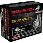 Winchester Ammunition WIN DEFENDER 45ACP 230GR JHP 20/200