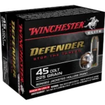 Winchester Ammunition Winchester PDX1 Defender Handgun Ammunition .45 Colt 225 gr. JHP 850 fps 20/ct