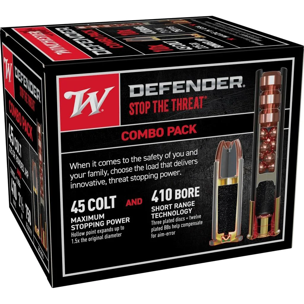 pdx1-defender-combo-pack-410-45-colt-primary Winchester Ammunition WIN DEFENDER 410 2.5"/45C PK 20