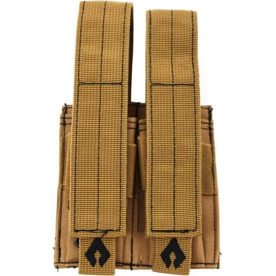 Advance Warrior Solutions LLC Advance Warrior Solutions Pistol Double Mag Pouch Tan