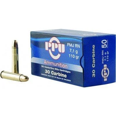 Prvi Partizan PPU .30 CARBINE 110GR FMJ 50/500