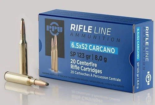 TRZ Trading Inc. PPU Rifle Ammunition 6.5x52mm Carcano 123 gr SP 2690 fps - 20/ct