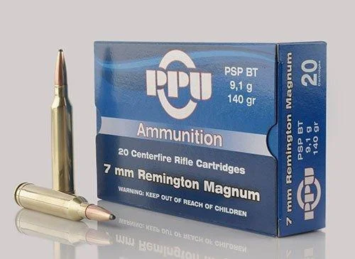 TRZ Trading Inc. PPU Rifle Ammunition 7mm Rem Mag 140 gr PSP 2600 fps - 20/ct