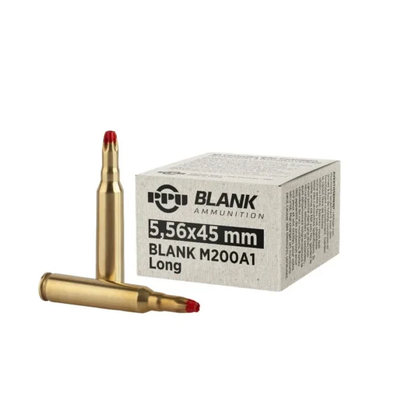 TRZ Trading Inc. PPU Blank Rifle Ammunition 5.56 M200 Blanks 20/ct