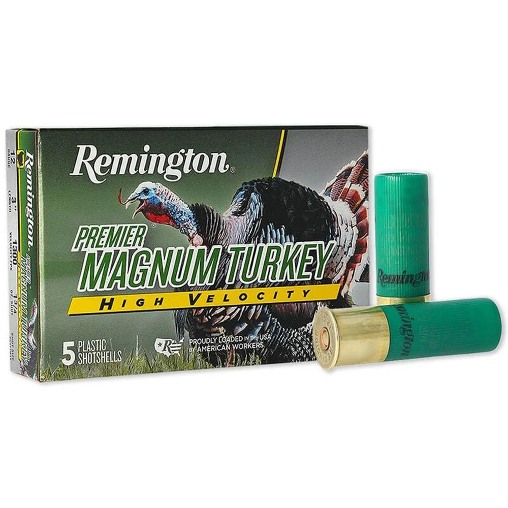 premier-magnum-turkey-high-velocity-shotshells-primary Remington Arms Co. Inc. Remington Premier Magnum Turkey High Velocity Shotshells 12ga 3" 1-3/4oz 1300 fps #4 5/ct