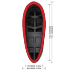 The Allen Company Inc. Allen Company Recoil Eraser II Slip On Pad Medium Black - alternate view 3